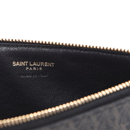 Saint Laurent Classic Toile Monogram 4 Fragments Zip Pouch Black 5 of 8