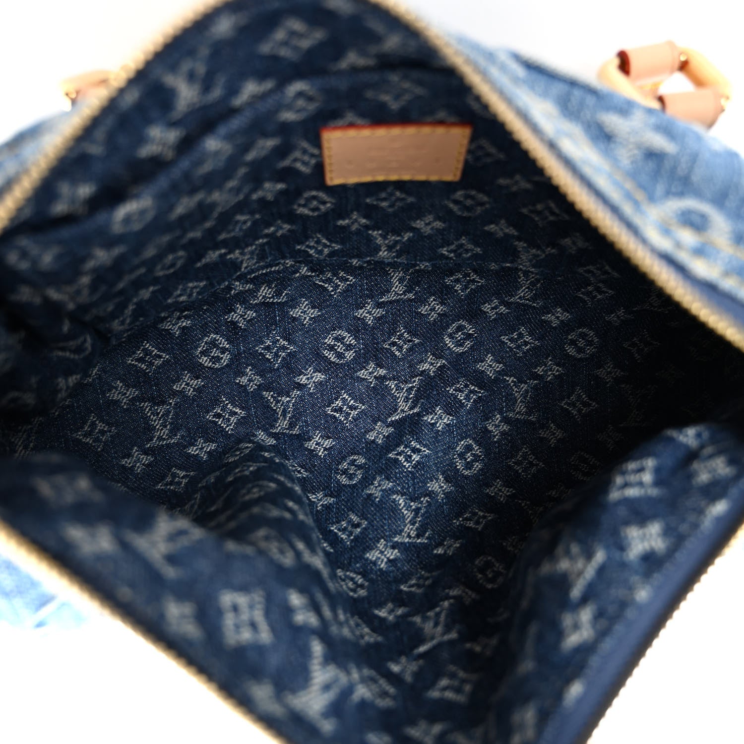 Louis Vuitton Monogram Denim Papillon Denim Blue 5 of 9