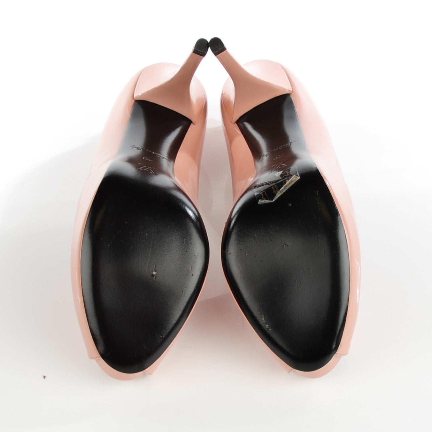 Louis Vuitton Patent Calfskin Oh Really Peep Toe Pumps 40 Beige Rose 6 of 9