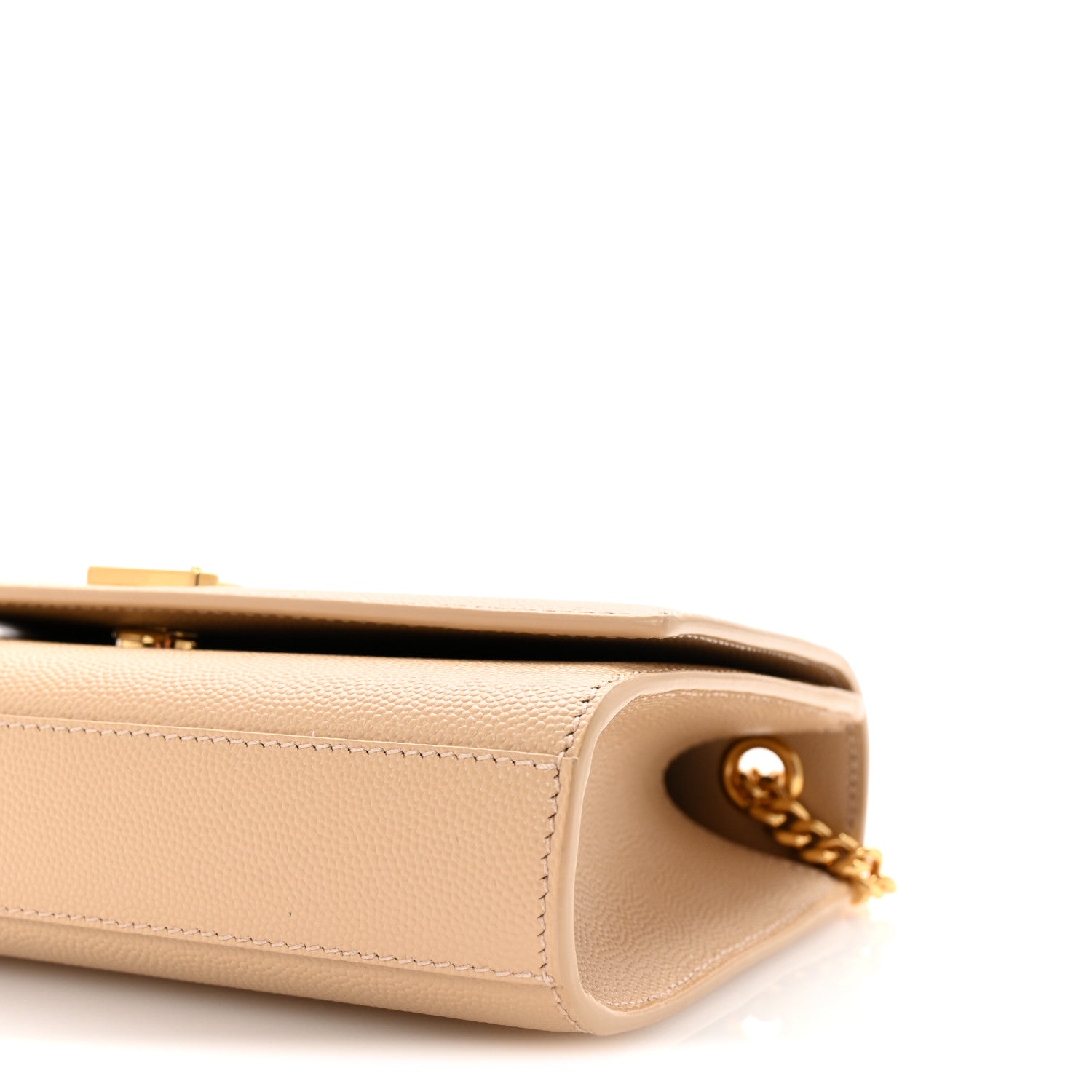 Saint Laurent Grain De Poudre Small Monogram Kate Satchel Nude Powder 9 of 9