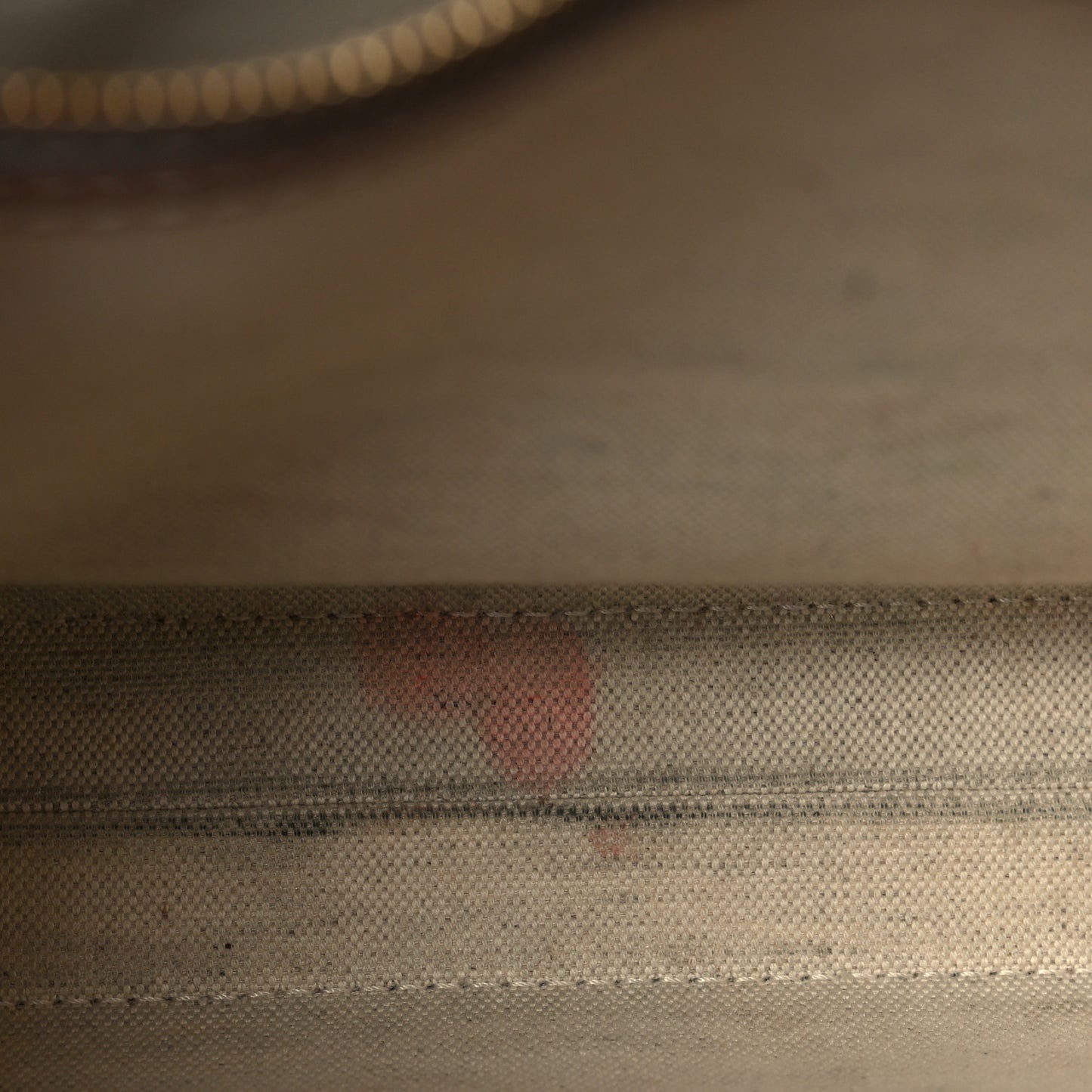 Canvas Smooth Calfskin Two Tone Mini Pocket Bag Natural Malt Brown