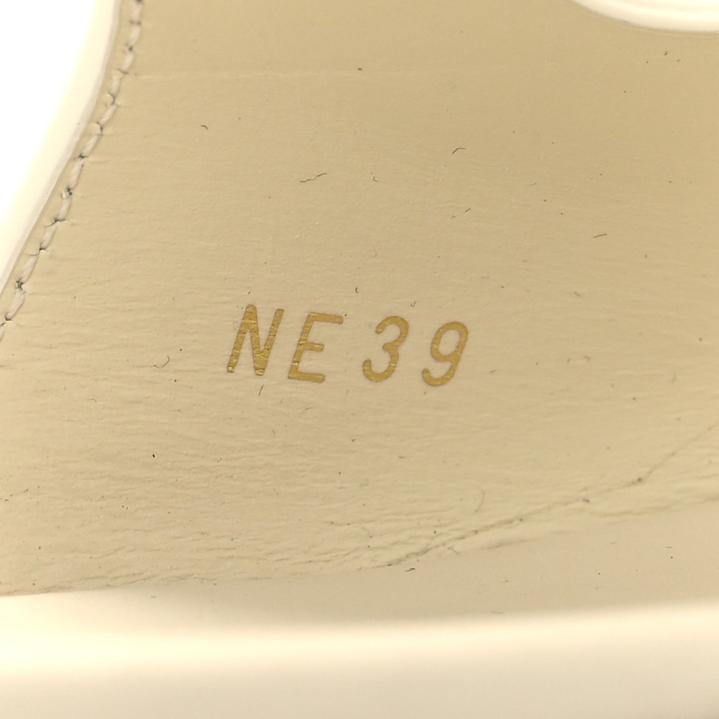 Crystal Calfskin D-Club Mule Sandal 39 White
