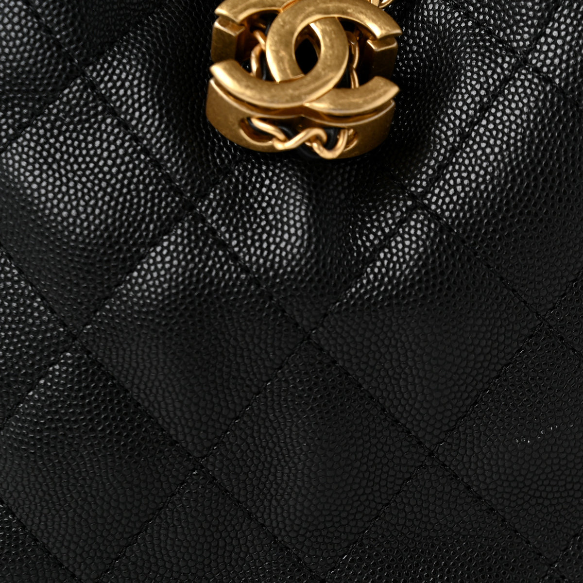 Chanel Caviar Quilted Small Chanel 25 Handbag Black 11 of 12