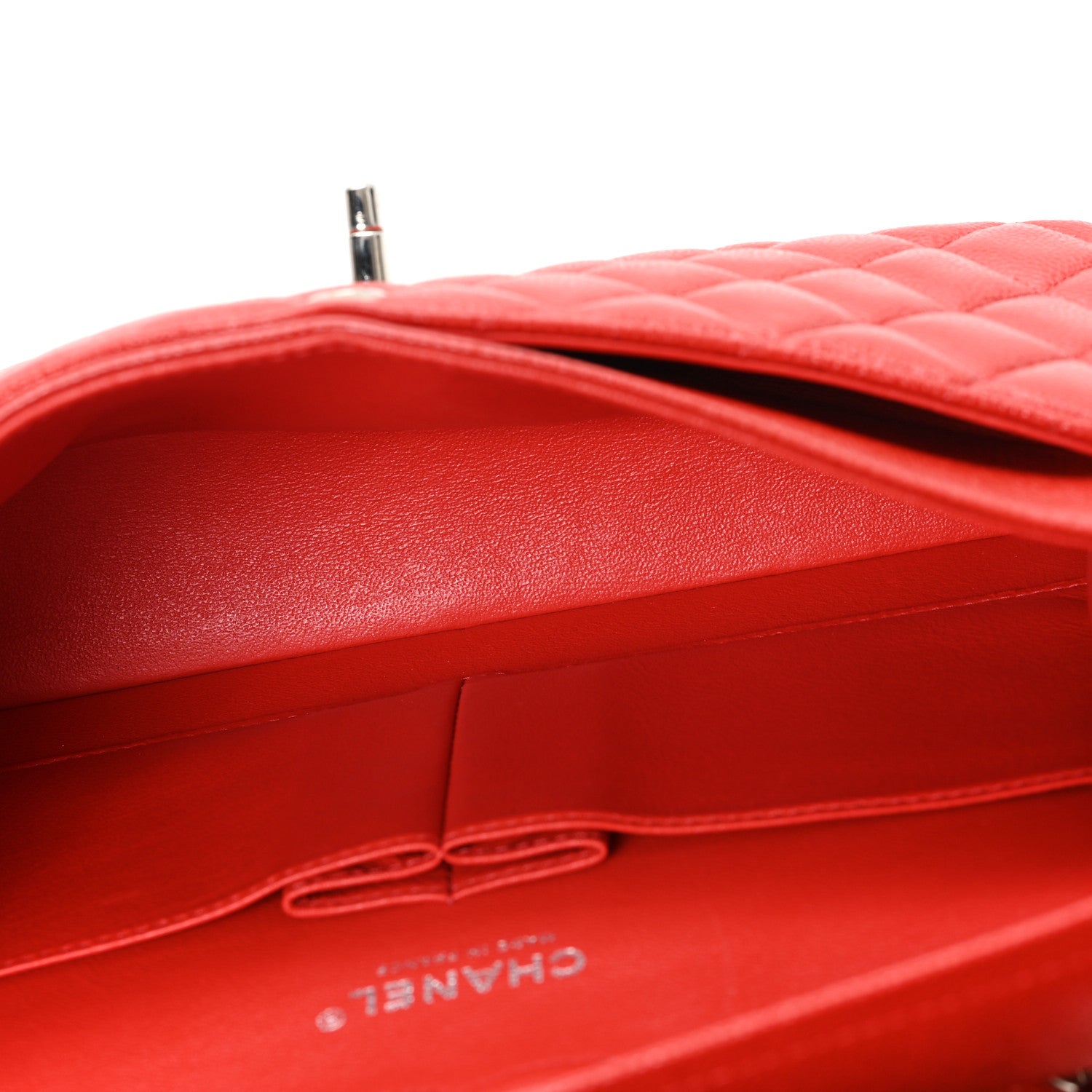 Chanel Caviar Quilted Medium Double Flap Red 4 of 10