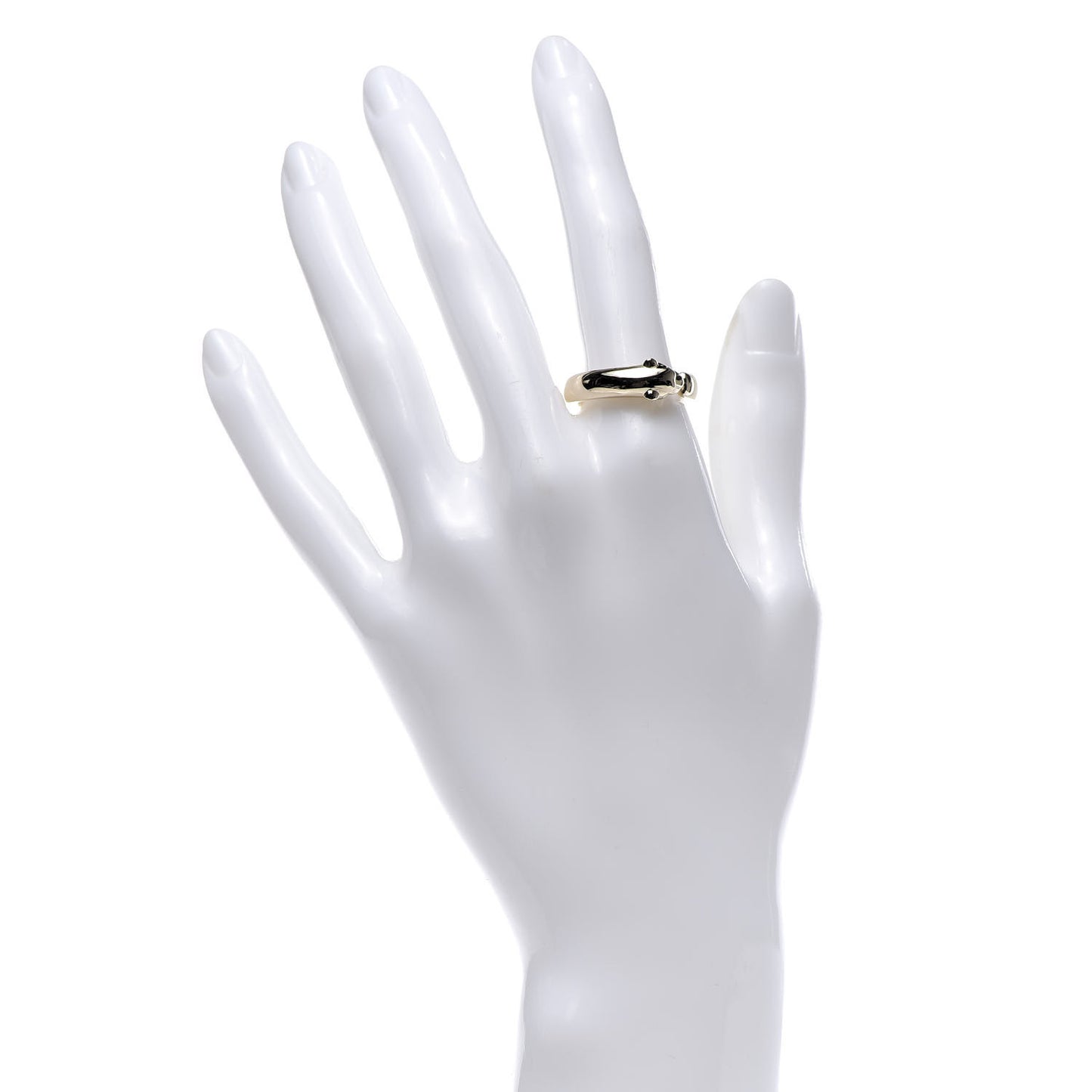 18K Yellow Gold Tsavorite Onyx 7mm Panthere De Cartier Ring 56 7.5