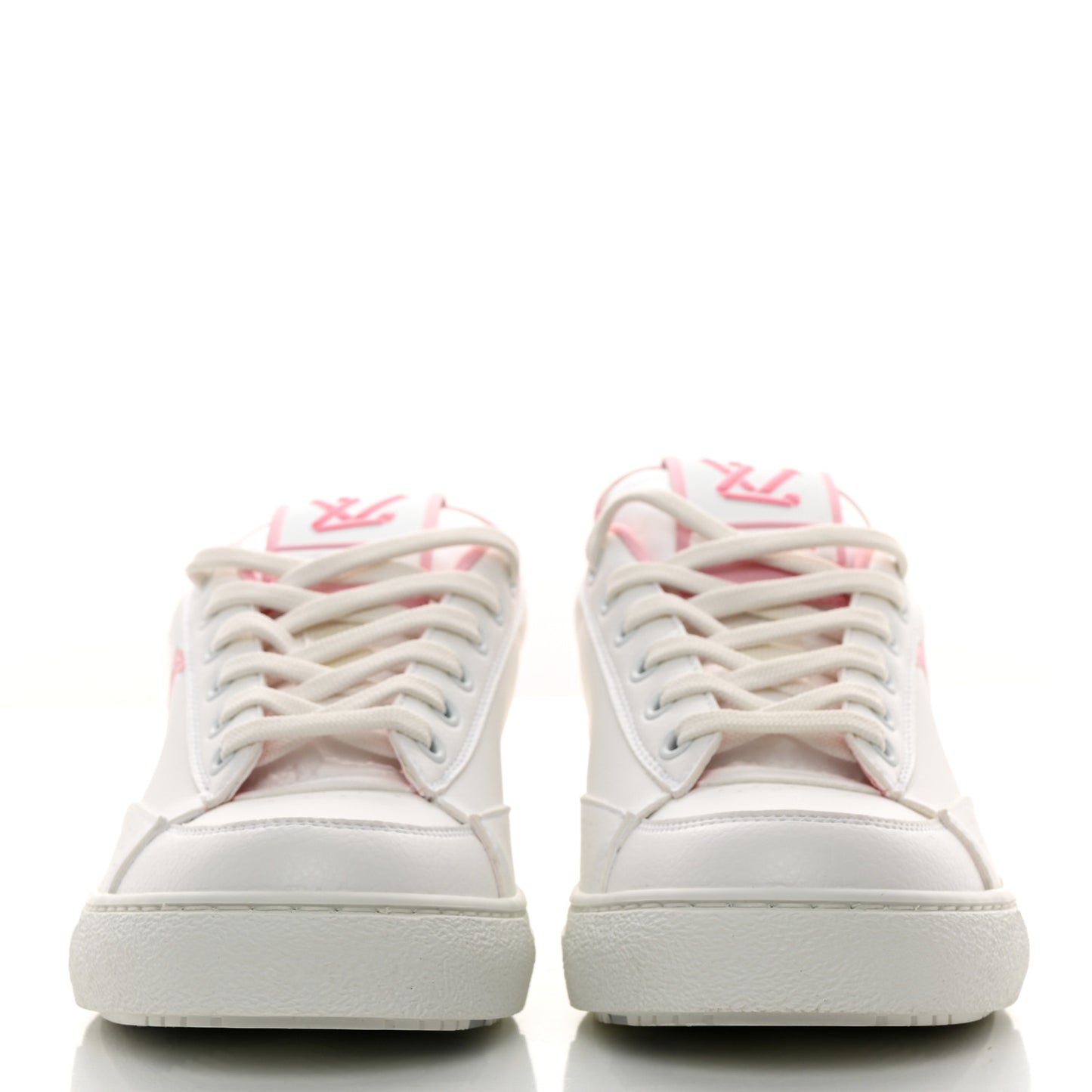 Calfskin Charlie Sneaker 37 White Rose Clair