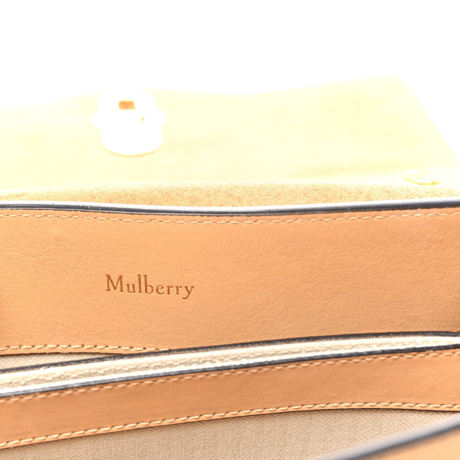 Mulberry Silky Calfskin Mini Seaton Dark Golden Yellow 6 of 9