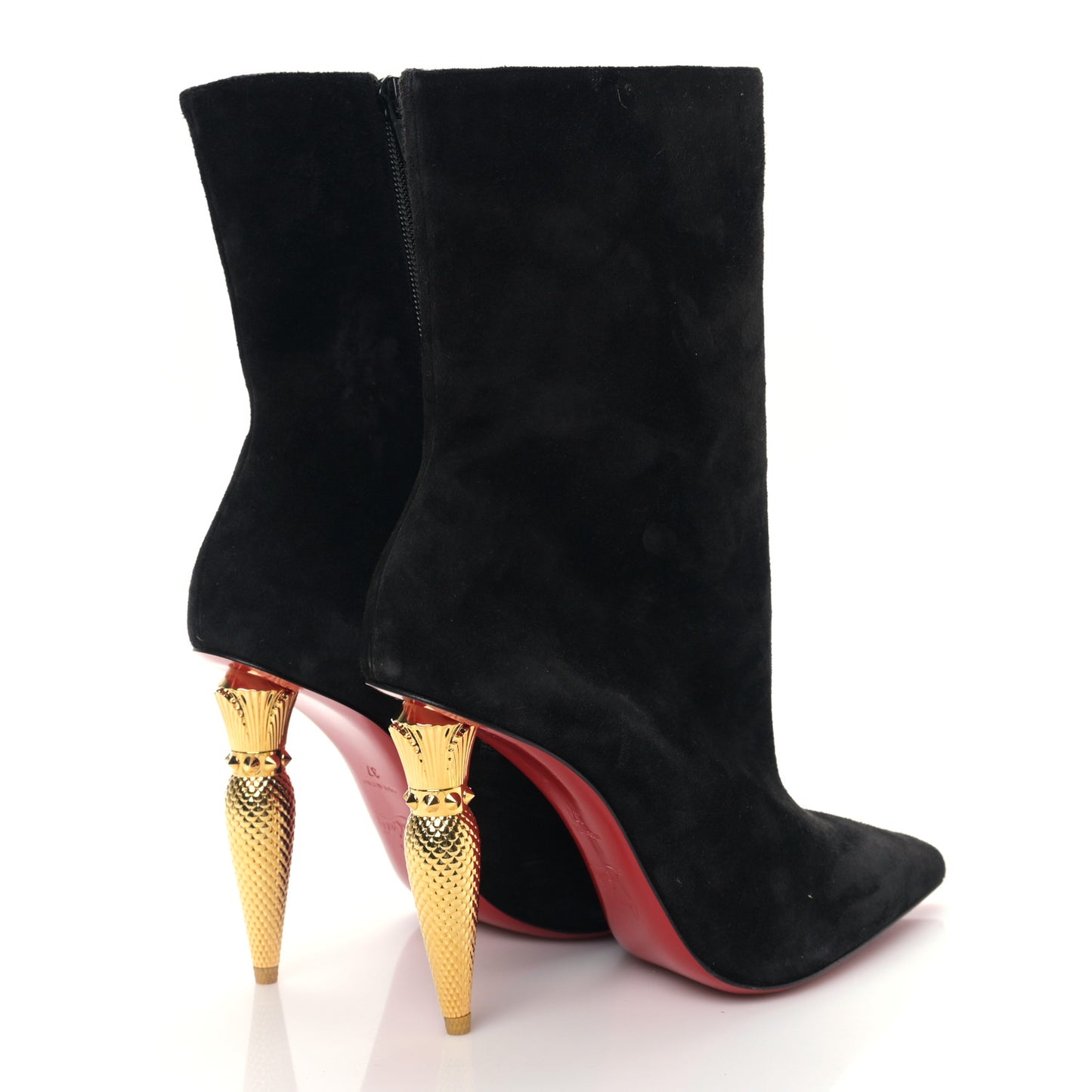 Suede Lipbooty 100 Booties 37 Black