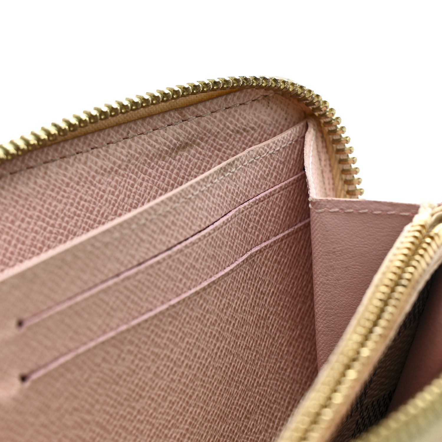Louis Vuitton Damier Azur Clemence Wallet Rose Ballerine 7 of 13