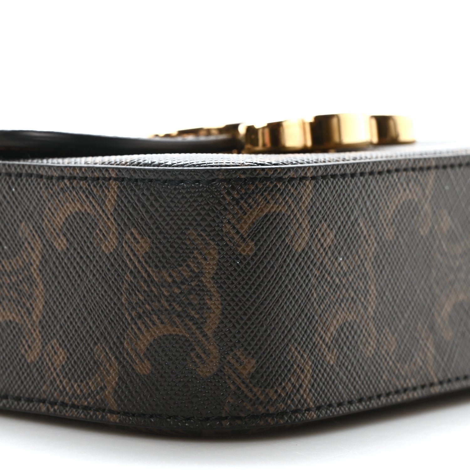 Celine Triomphe Canvas Calfskin Mini Claude Tan 9 of 11