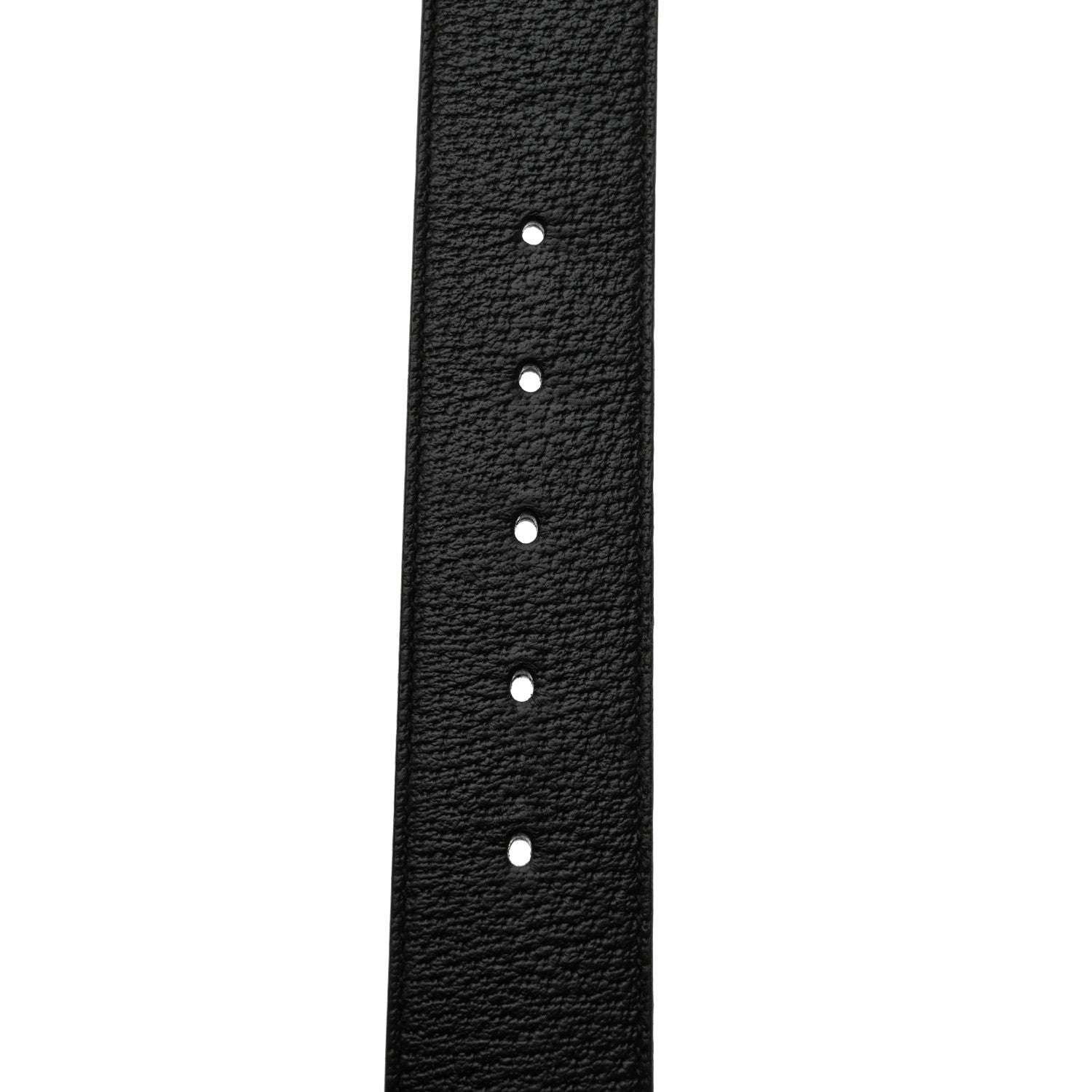 Gucci Textured Dollar Calfskin Nickel Double G 40mm Belt 90 36 Black 3 of 5