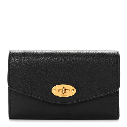 Mulberry Small Classic Grain Medium Darley Wallet Black 1 of 6