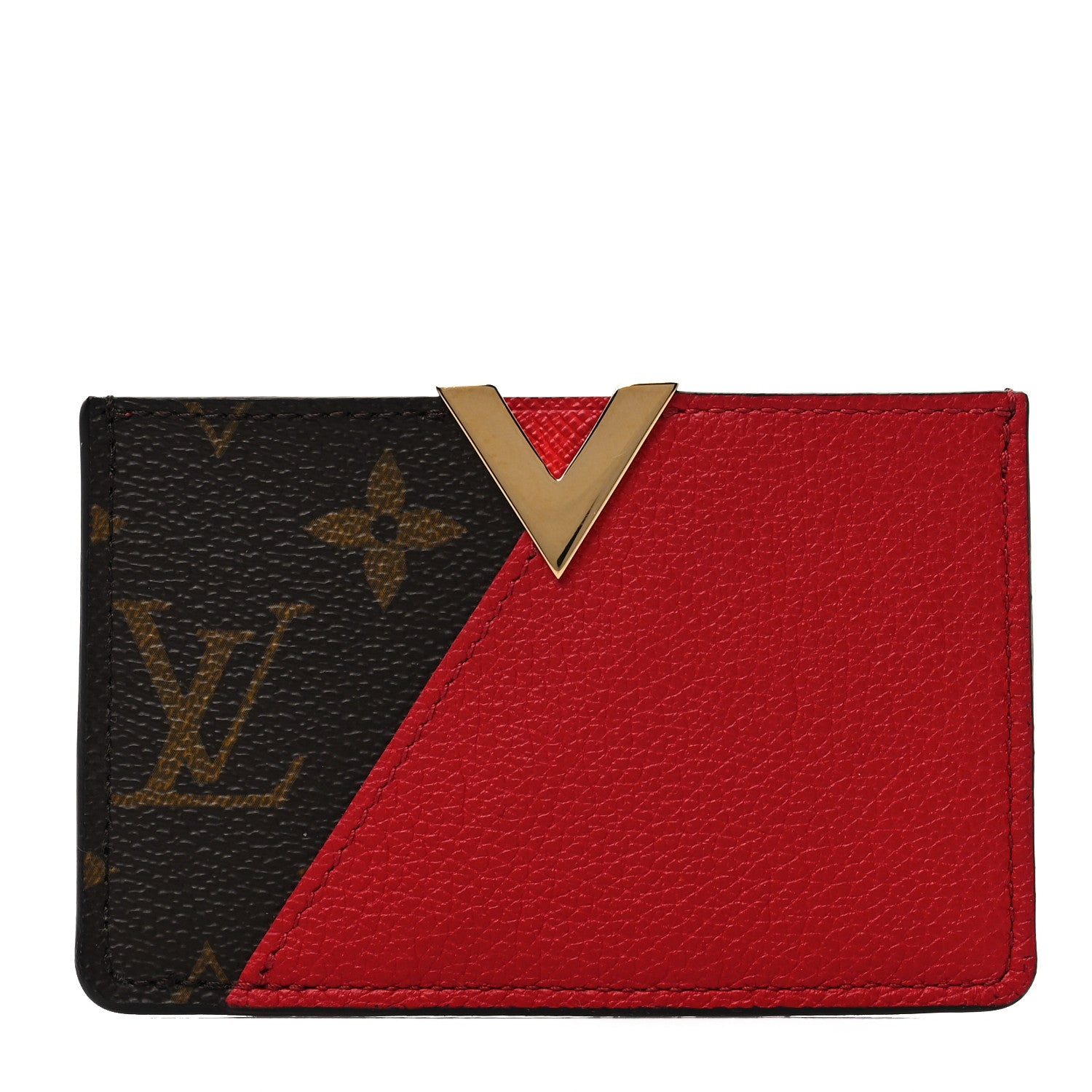 Louis Vuitton Calfskin Monogram Kimono Tote Card Holder Cherry 1 of 7
