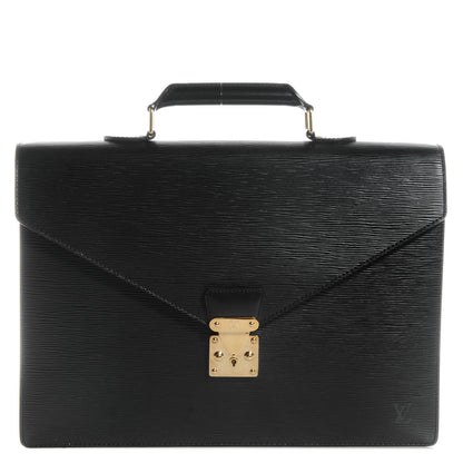 Louis Vuitton Epi Serviette Ambassadeur Briefcase Black 1 of 7