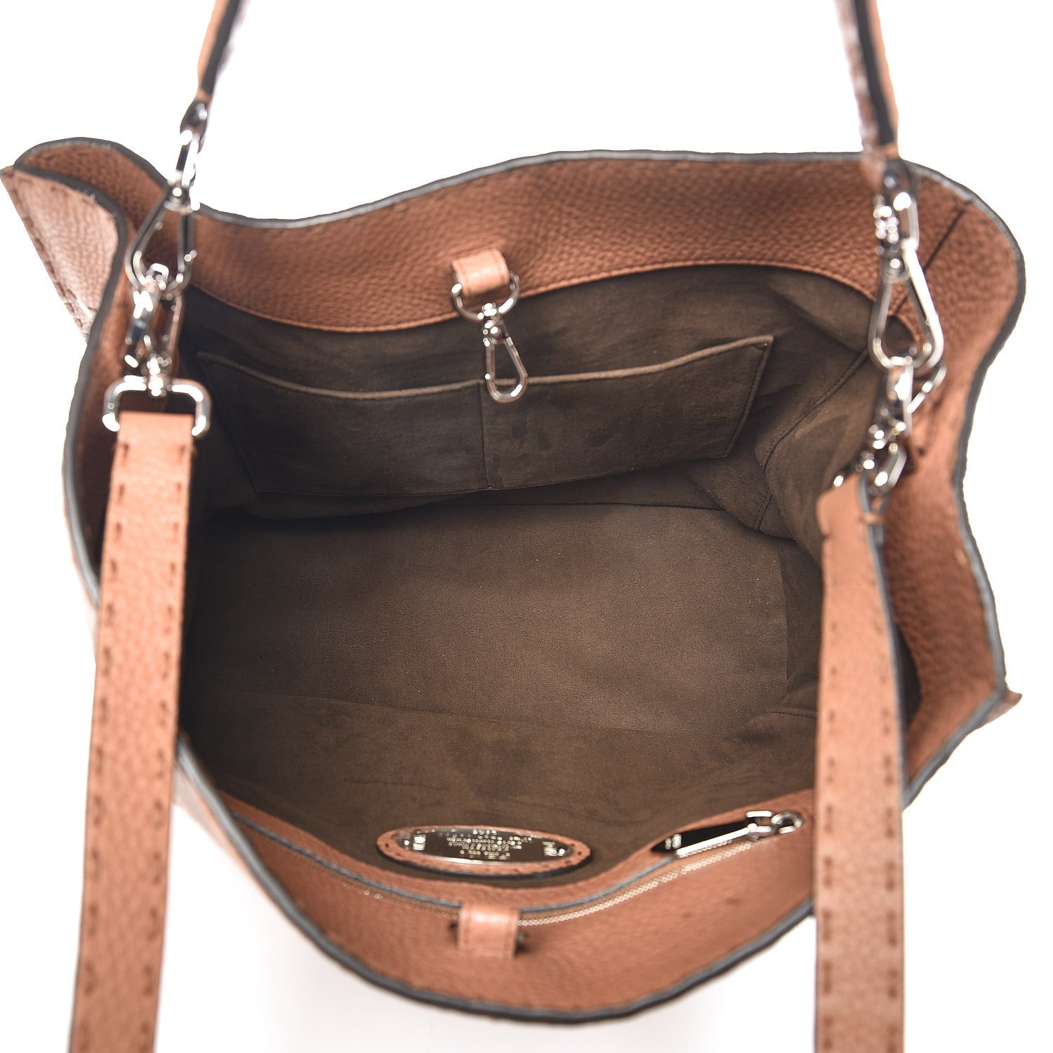 Fendi Cuoio Romano Selleria Large Anna Bucket Bag Mou 14 of 18