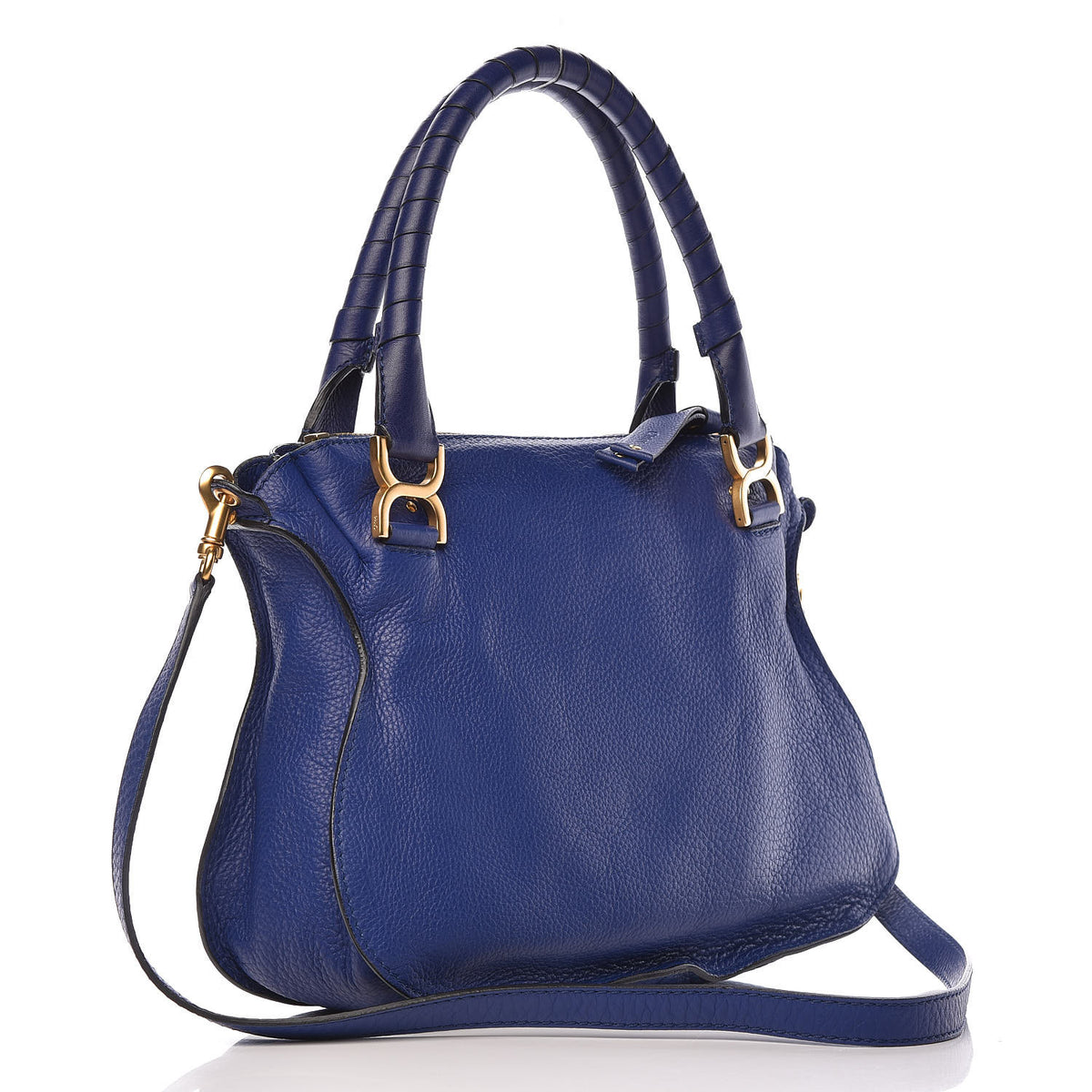 Chloe Calfskin Medium Marcie Satchel Storm Blue 3 of 15