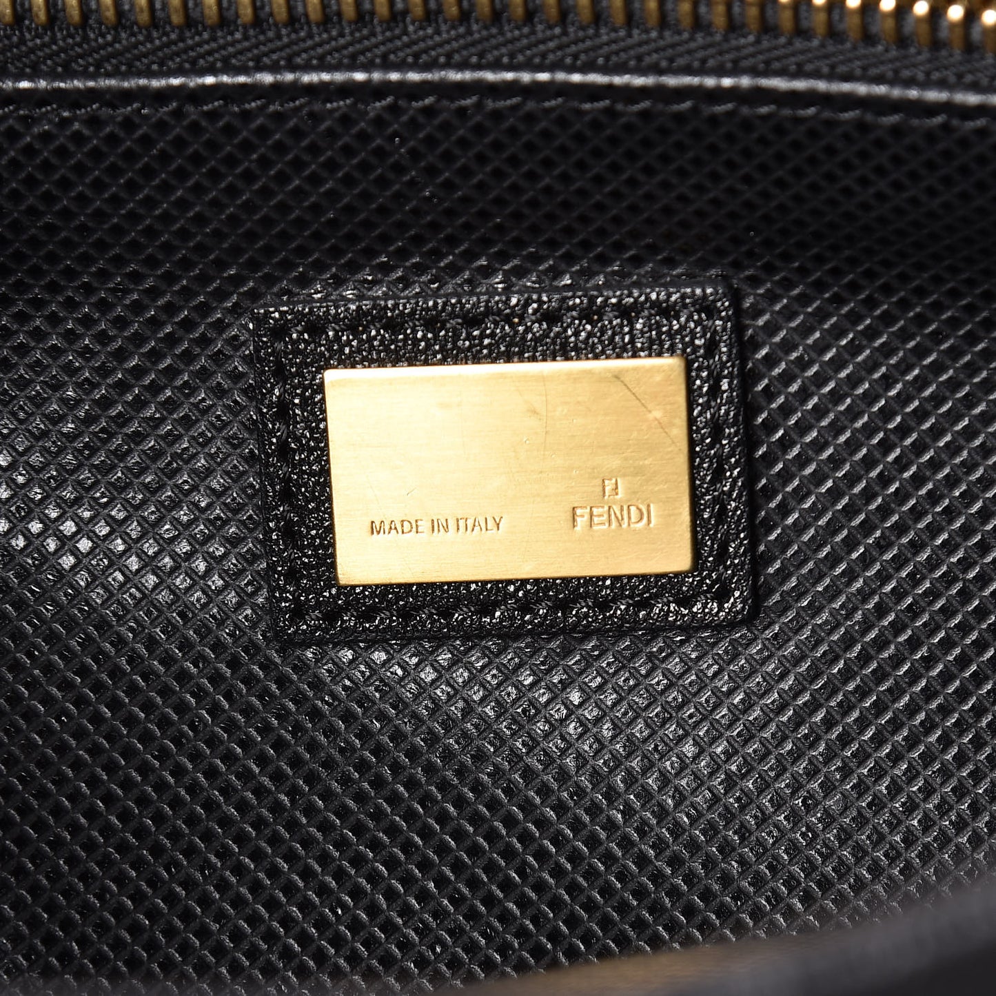 Goatskin Large Peekaboo Iconic Satchel Black