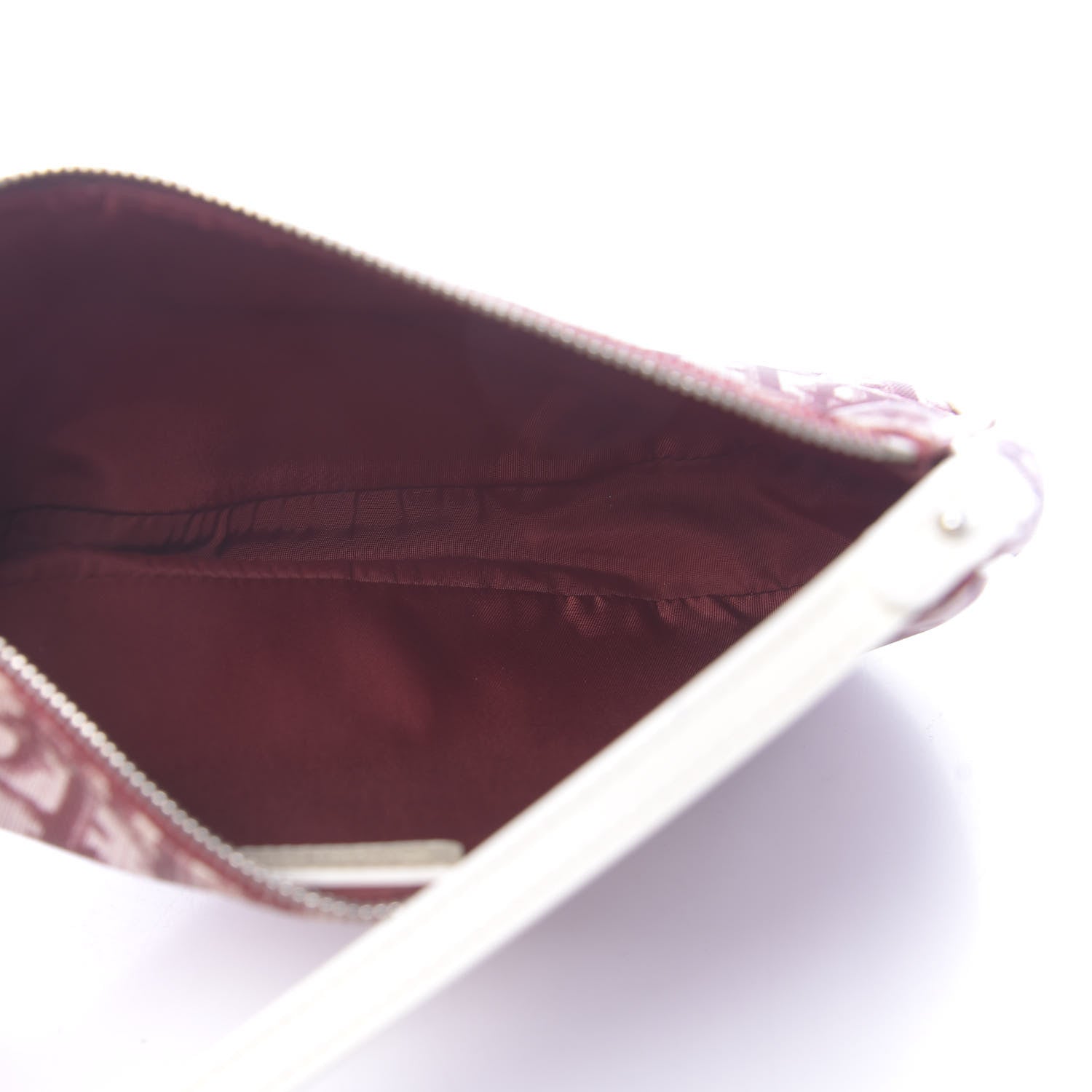 Christian Dior Monogram Mini Saddle Pochette Burgundy 5 of 10