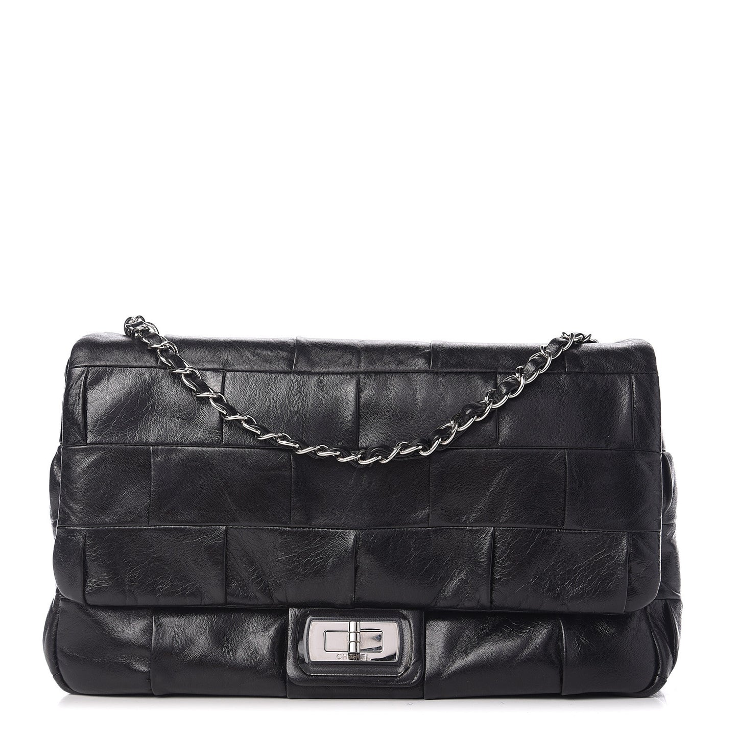 Lambskin Igloo Single Flap Black