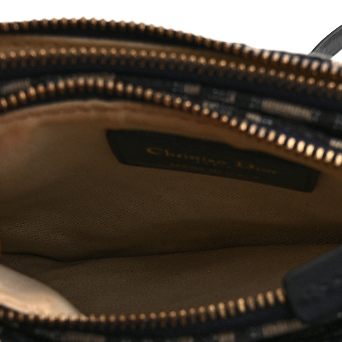 Christian Dior Oblique Saddle Pouch With Strap Navy Blue 6 of 12