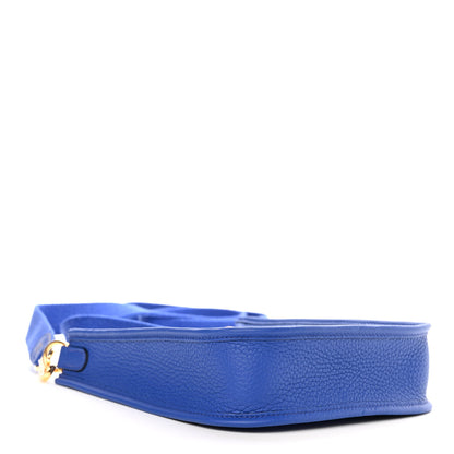 Hermes Taurillon Clemence Evelyne TPM Bleu Electrique 4 of 11