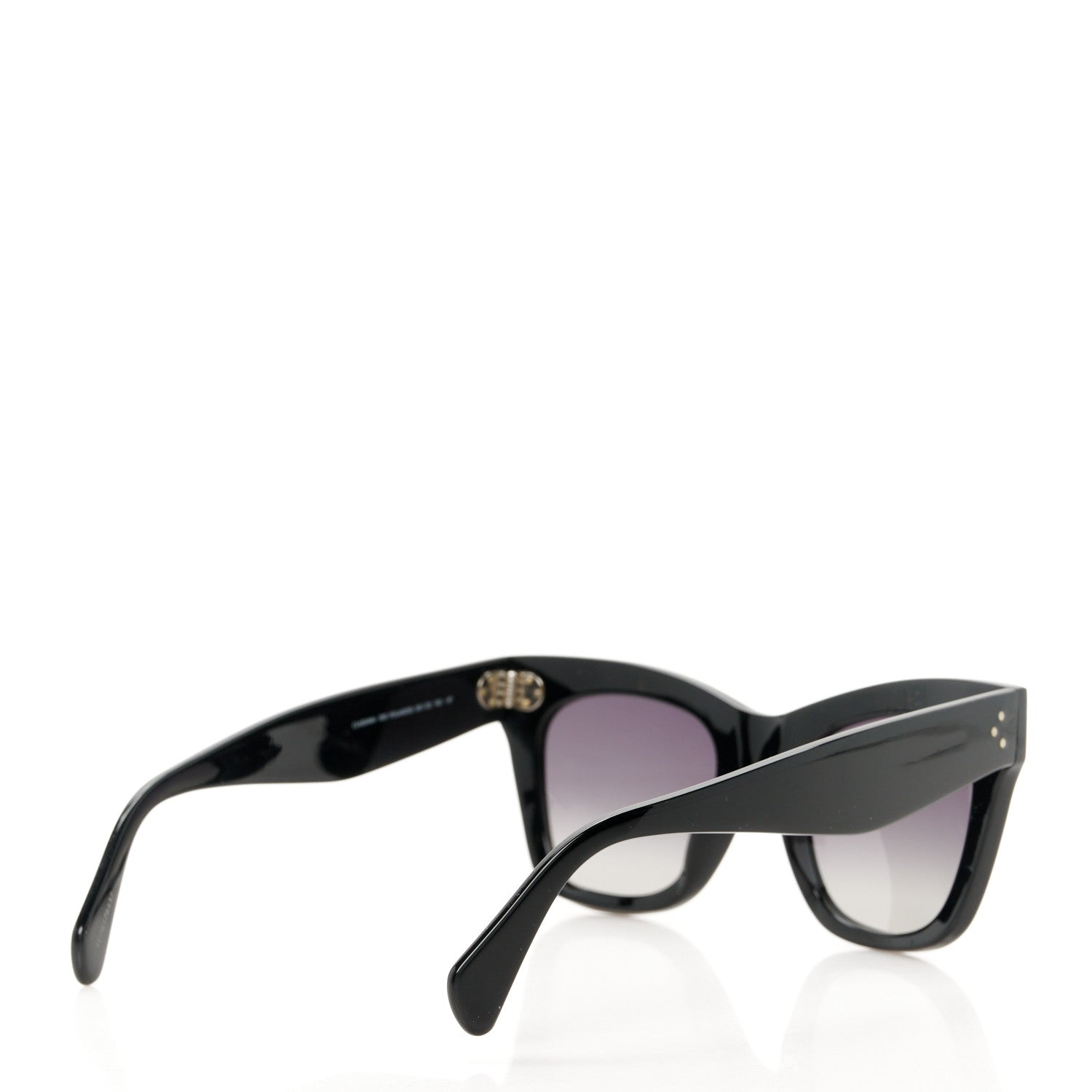 Celine Acetate Polarized Sunglasses CL4004IN Black 4 of 8