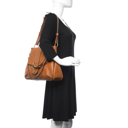 Chloe Grained Lambskin Medium Lexa Shoulder Bag Mustard Brown 2 of 10