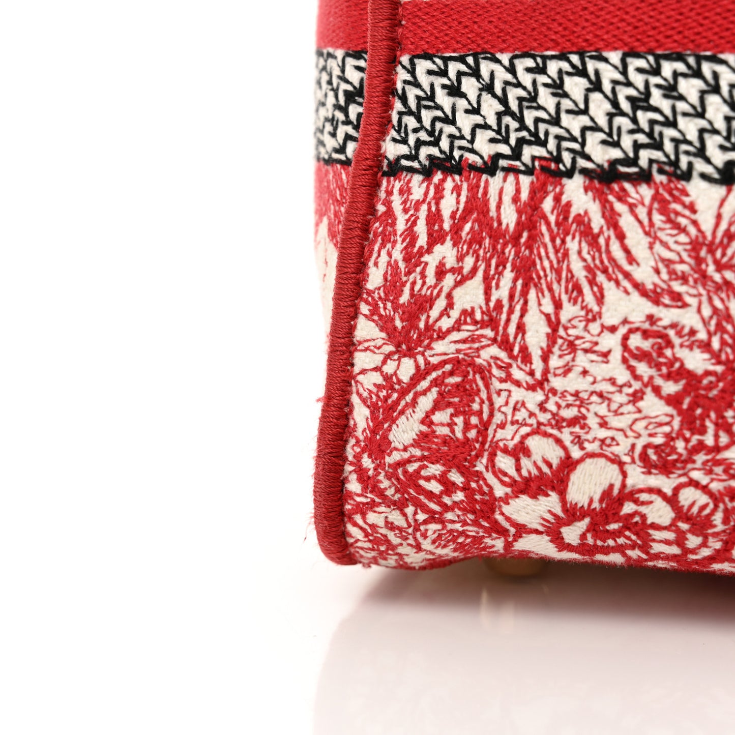 Canvas Embroidered Medium Dioramour D-Royaume Lady D-Lite Red Multicolor