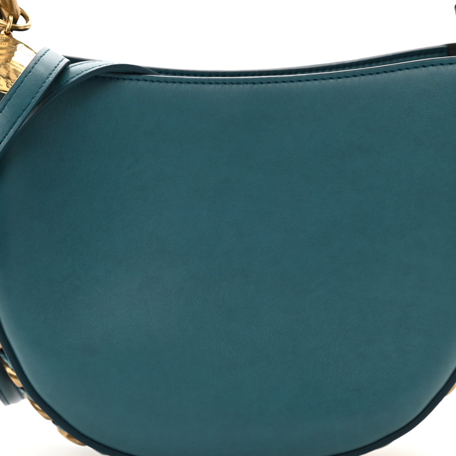 Stella McCartney Eco Alter Nappa Medium Frayme Shoulder Bag Teal 8 of 10