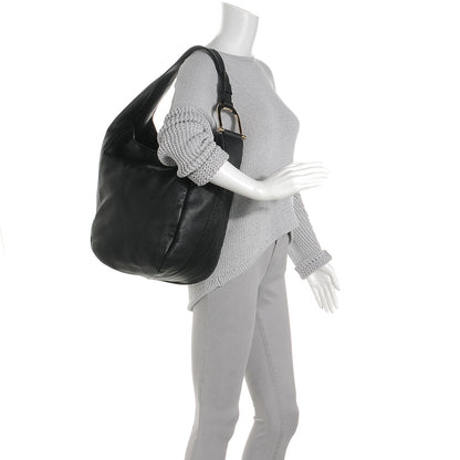 Gucci Leather Greenwich Medium Shoulder Bag Black 2 of 7