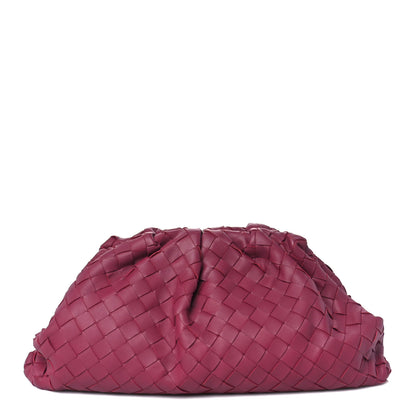 Bottega Veneta Nappa Maxi Intrecciato The Pouch Oversized Clutch Amaranto 1 of 11