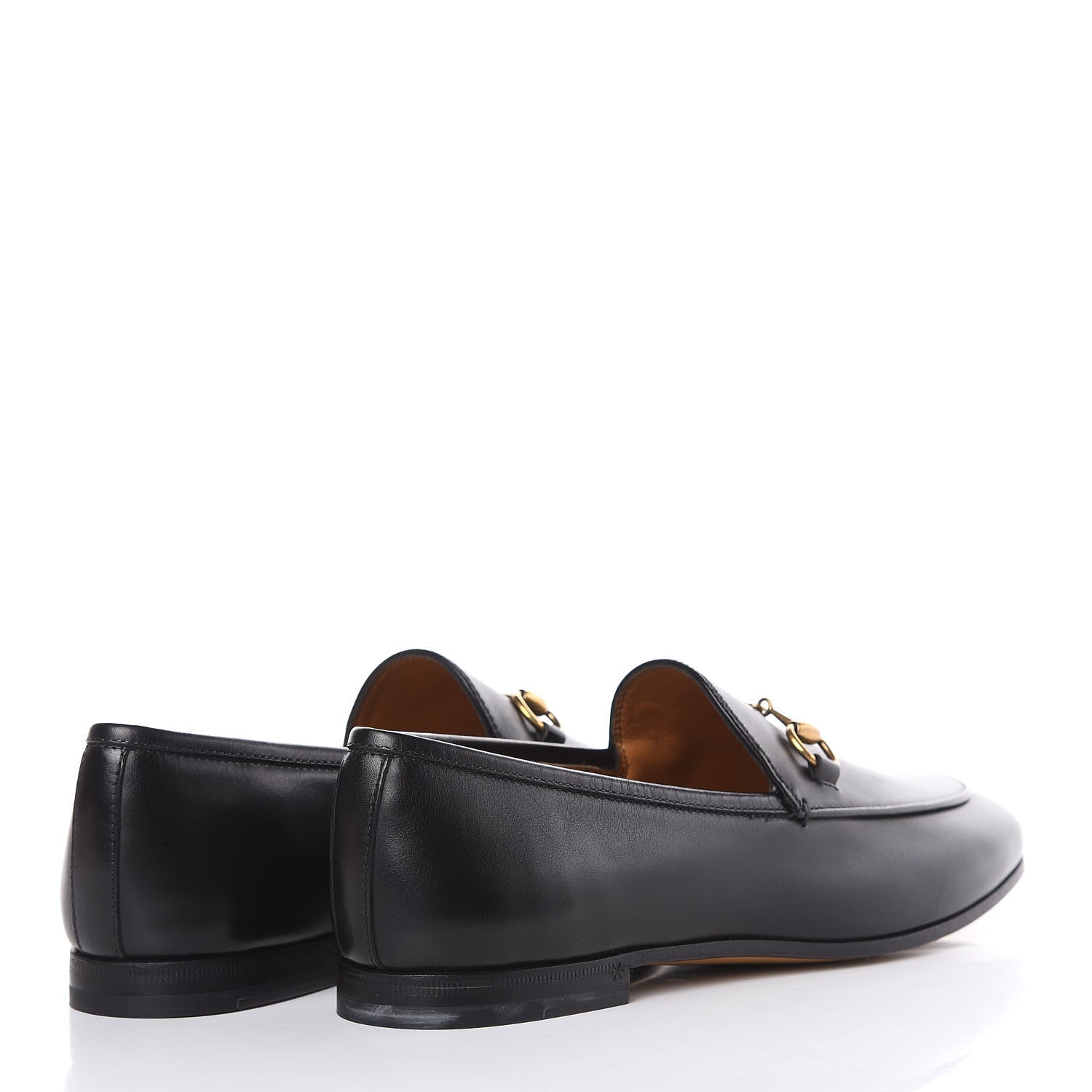 Gucci Calfskin Womens Jordaan Loafers 37 Black 4 of 8