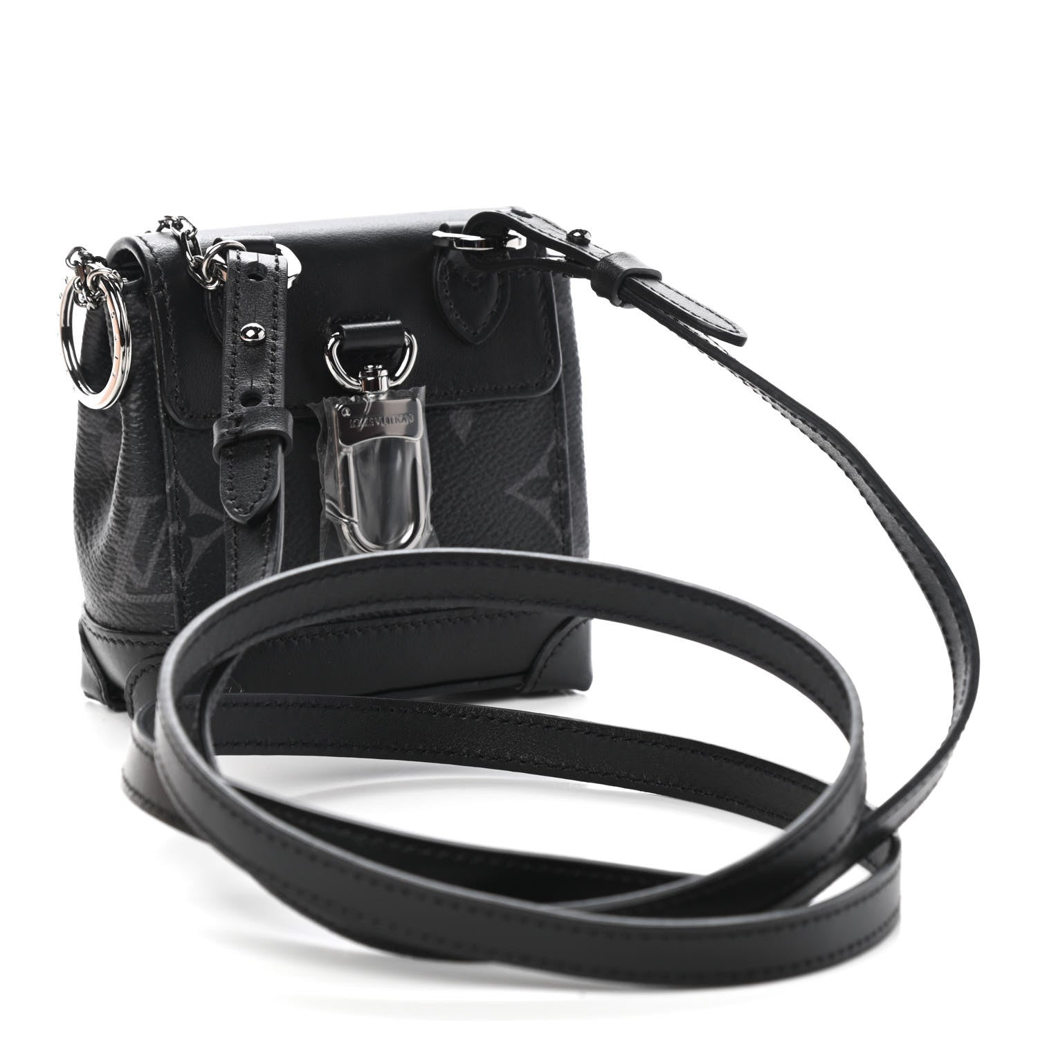 Louis Vuitton Monogram Eclipse Mini Steamer Pouch 3 of 8