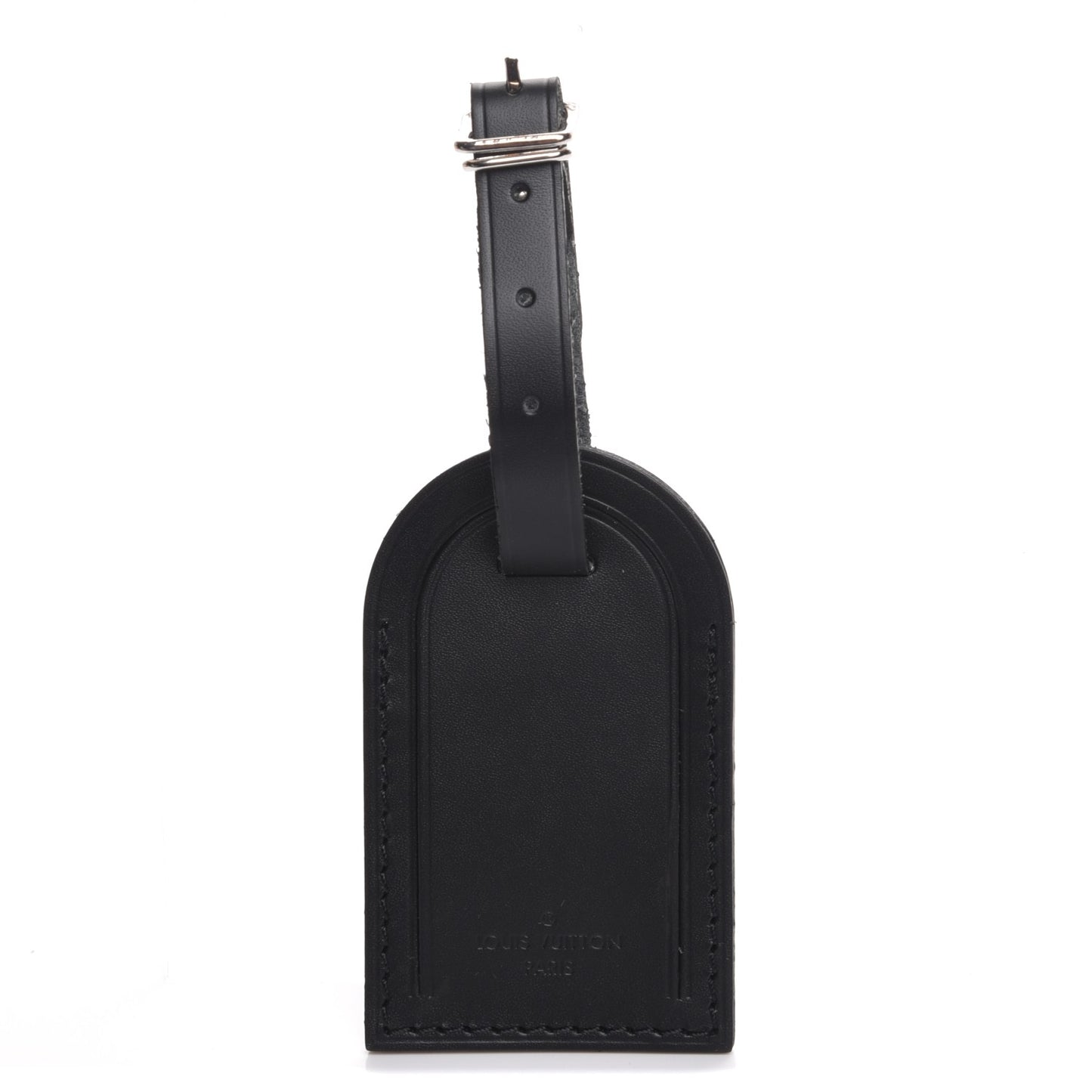 Calfskin Luggage Tag Black