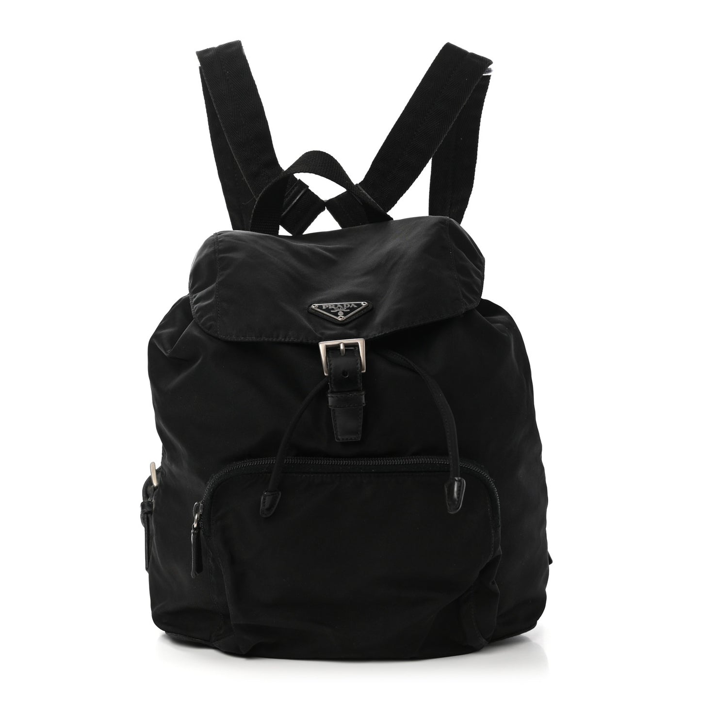 Tessuto Nylon Vela Medium Backpack Black