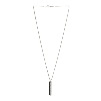 Tiffany Sterling Silver 1837 Bar Pendant Necklace 3 of 4