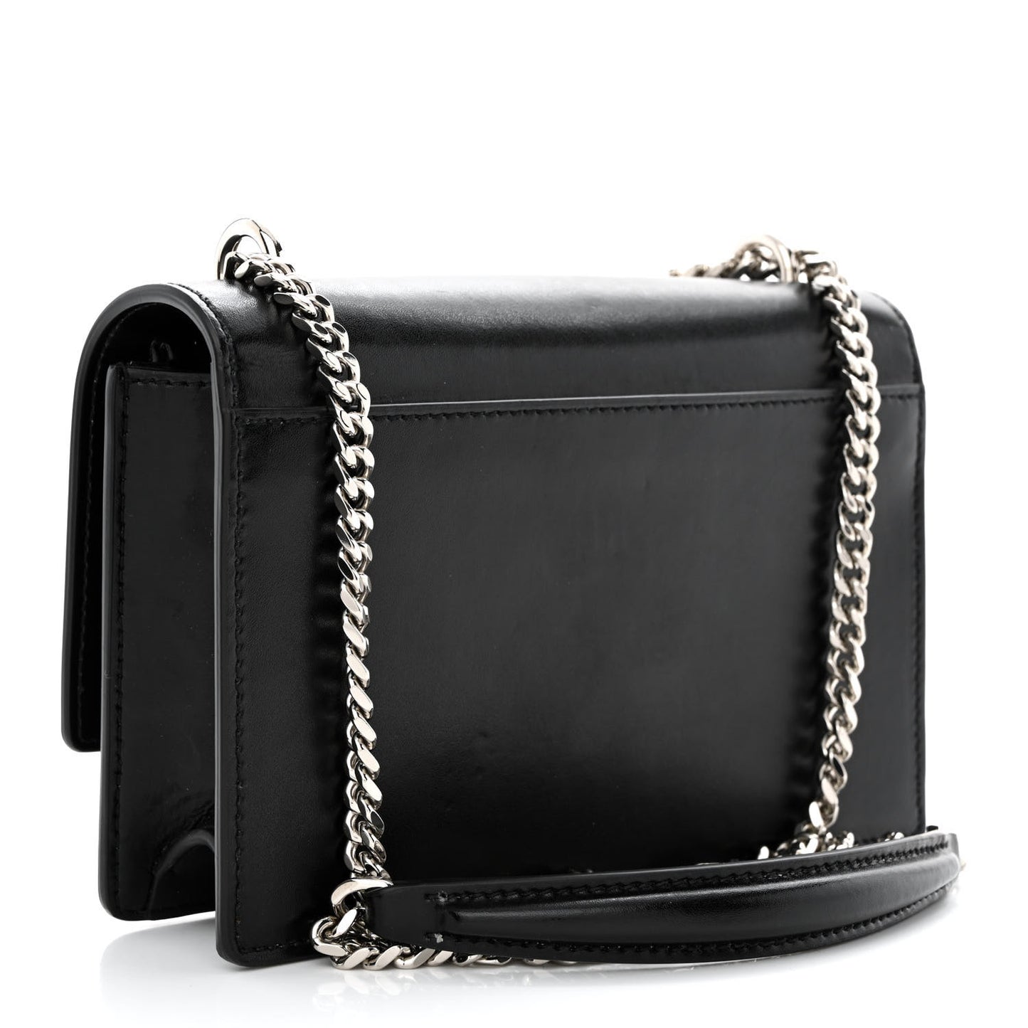 Calfskin Monogram Sunset Chain Wallet Black