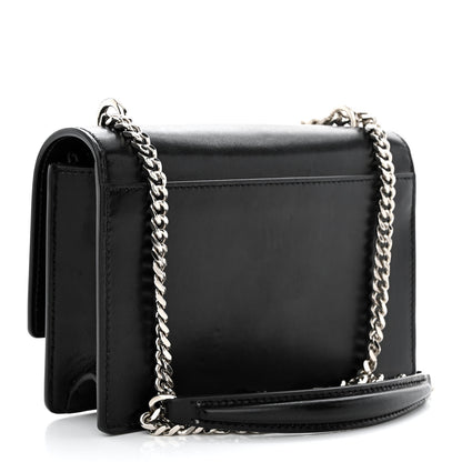 Saint Laurent Calfskin Monogram Sunset Chain Wallet Black 3 of 10