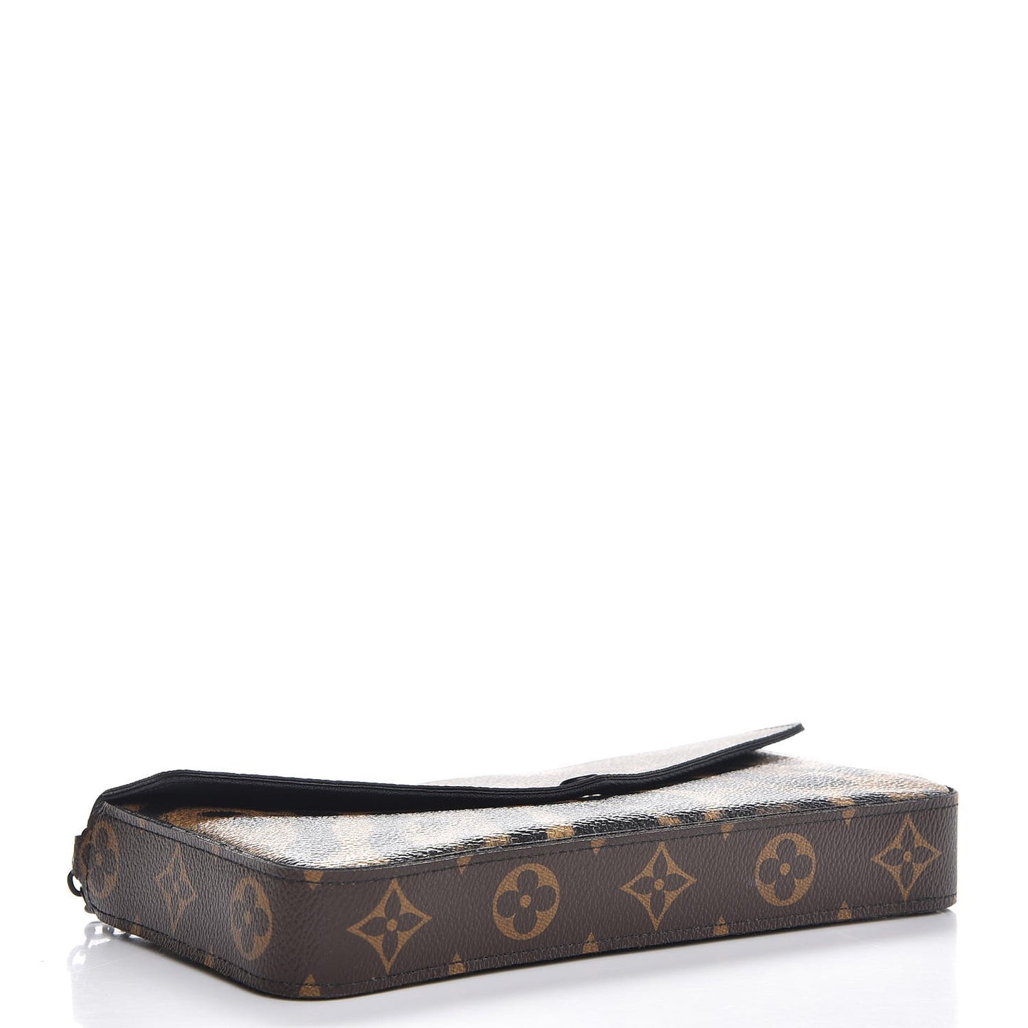 Monogram Animal Print Pochette Felicie Chain Wallet