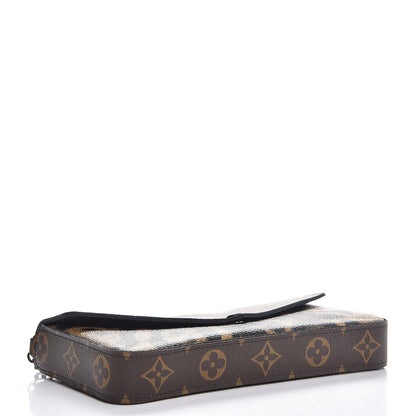 Louis Vuitton Monogram Animal Print Pochette Felicie Chain Wallet 4 of 10