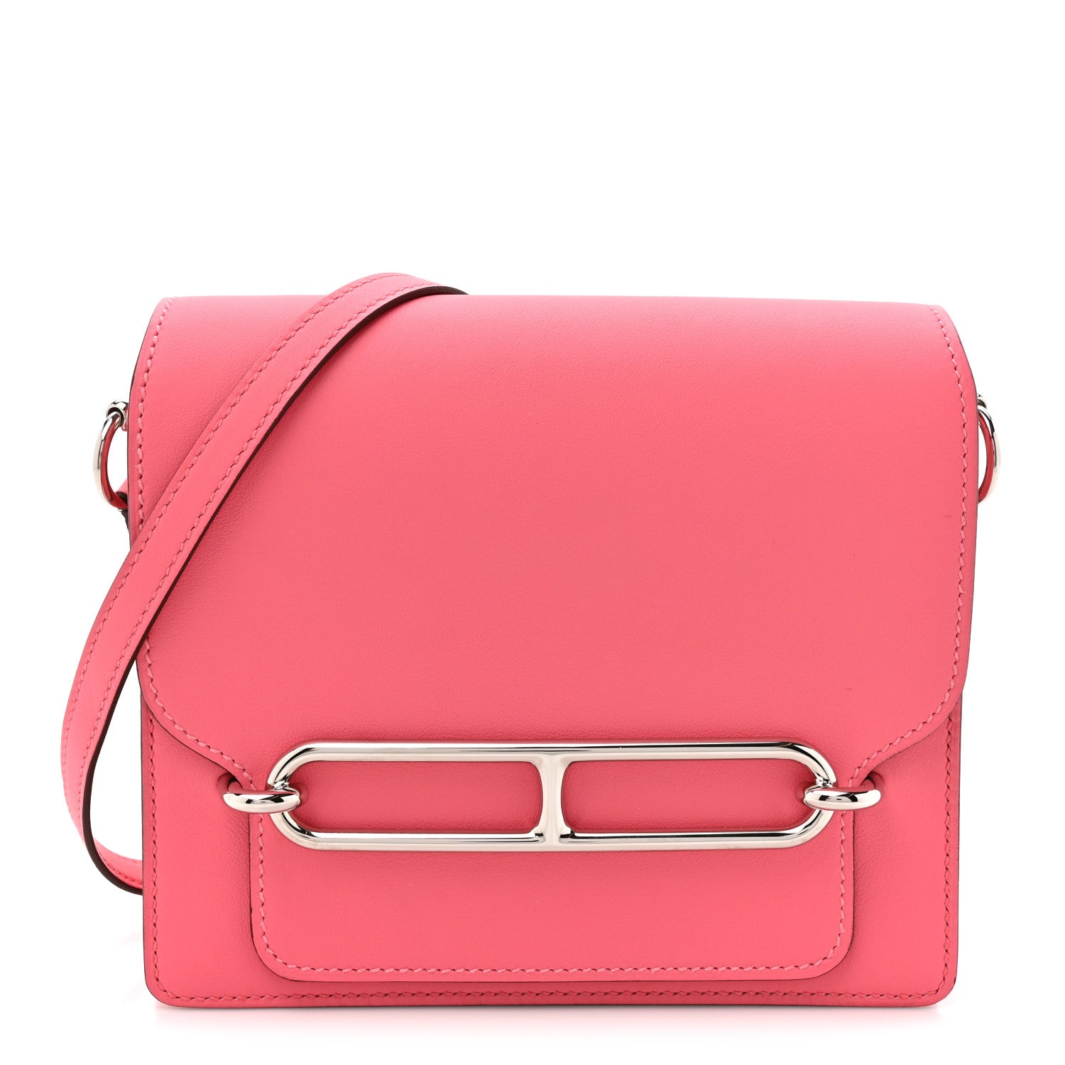 Hermes Swift Mini Sac Roulis Rose Azalee 1 of 11