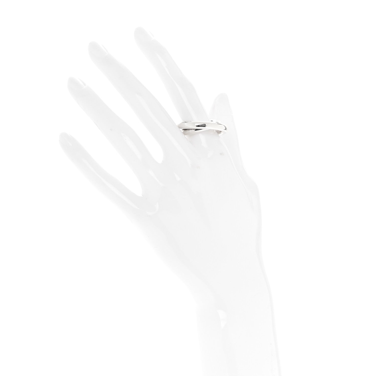 Hermes Sterling Silver Vertige Ring 53 6.25 2 of 5