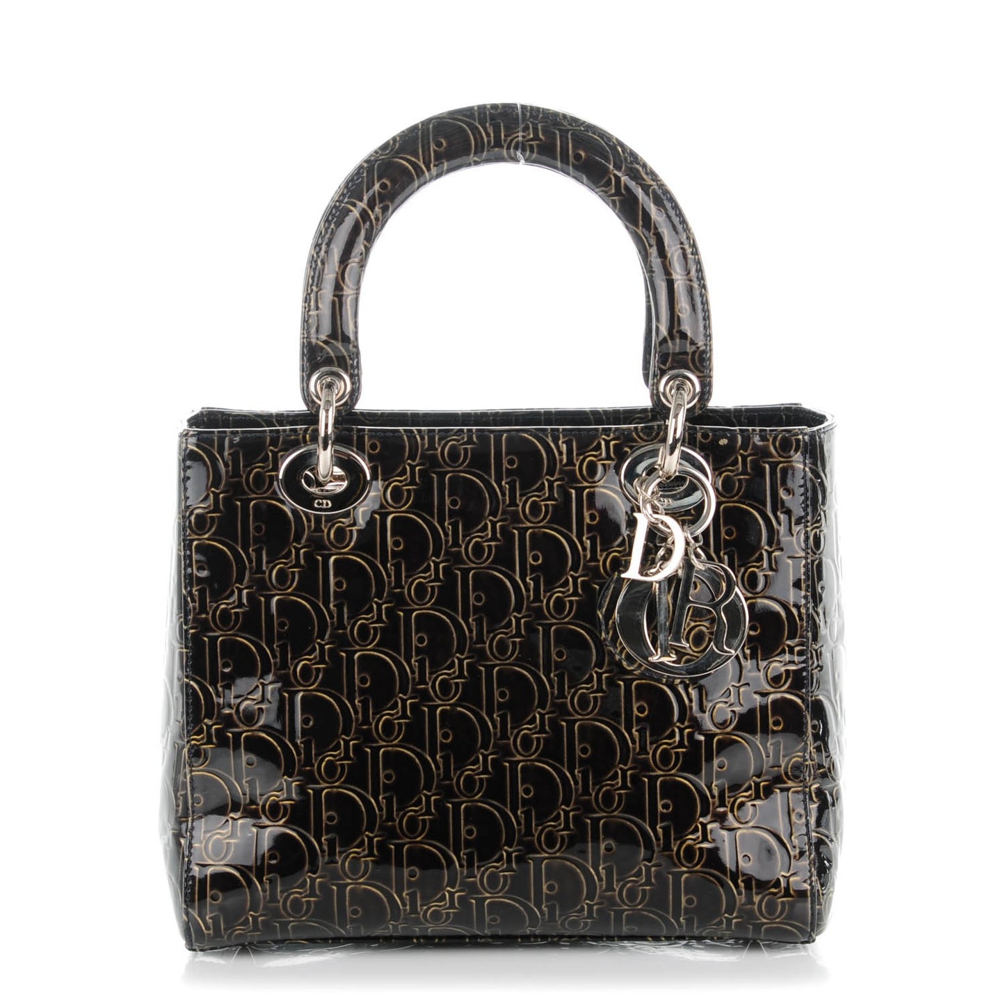 Patent Ultimate Medium Lady Dior Brown