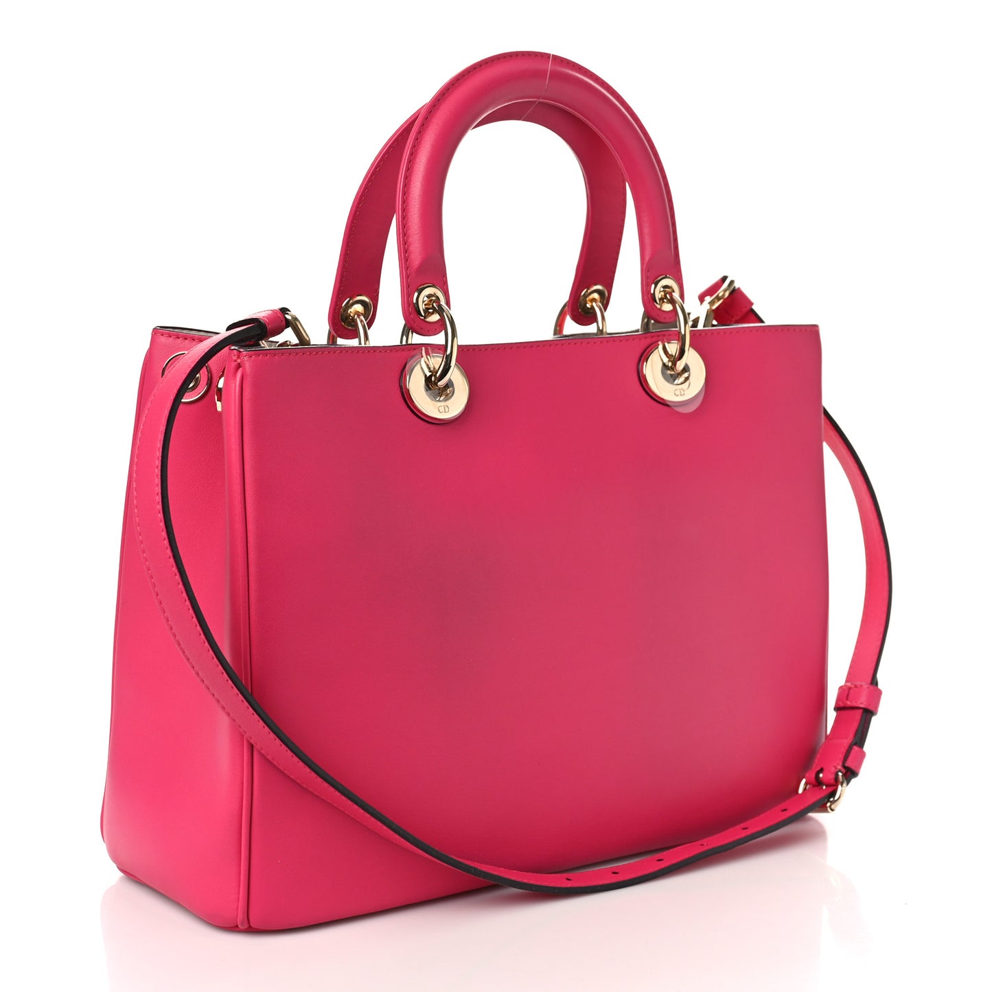 Smooth Calfskin Medium Diorissimo Tote Fuchsia