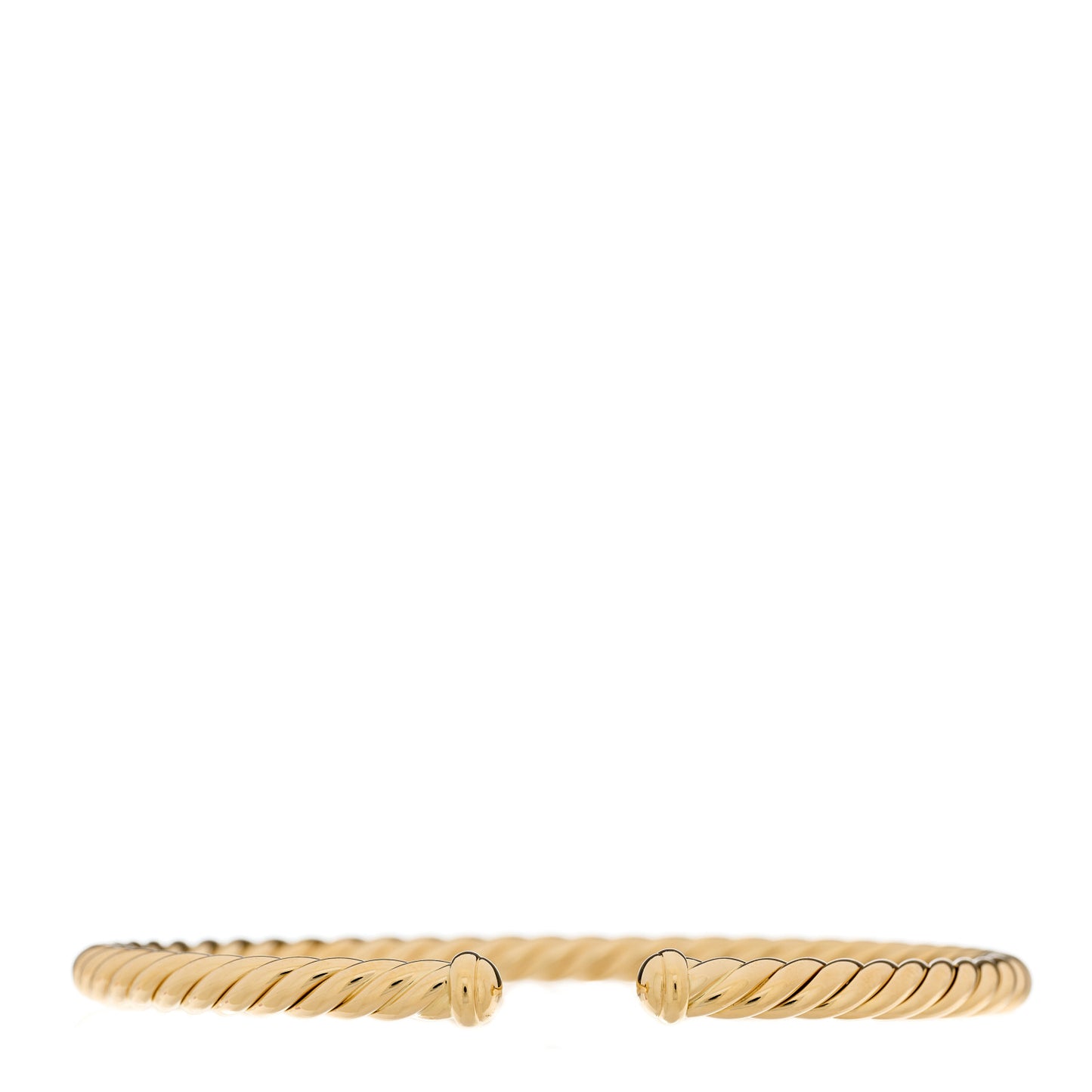 18K Yellow Gold 4mm Cablespira Bracelet