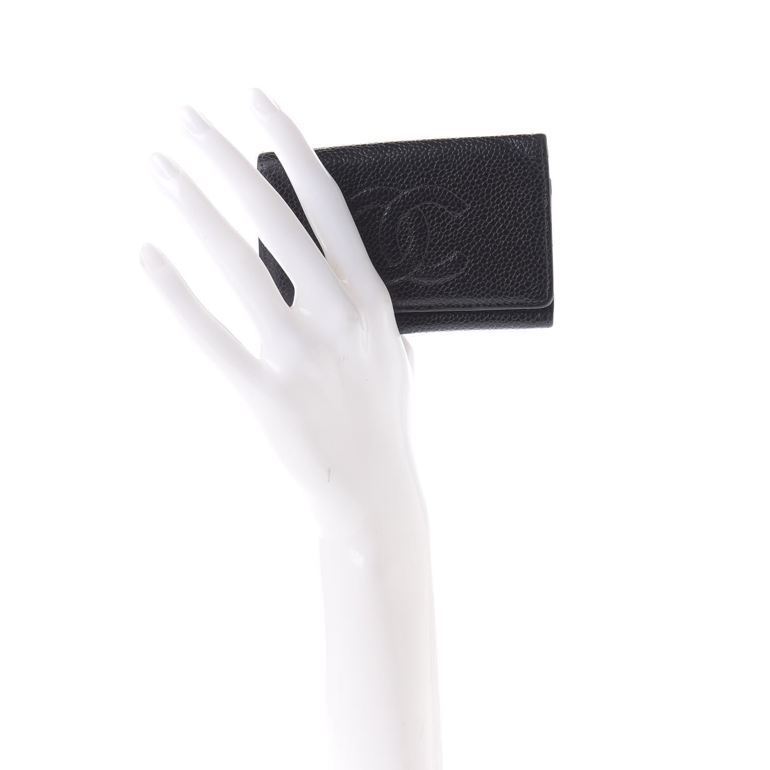 Chanel Caviar Timeless CC 6 Key Holder Case Black 2 of 7