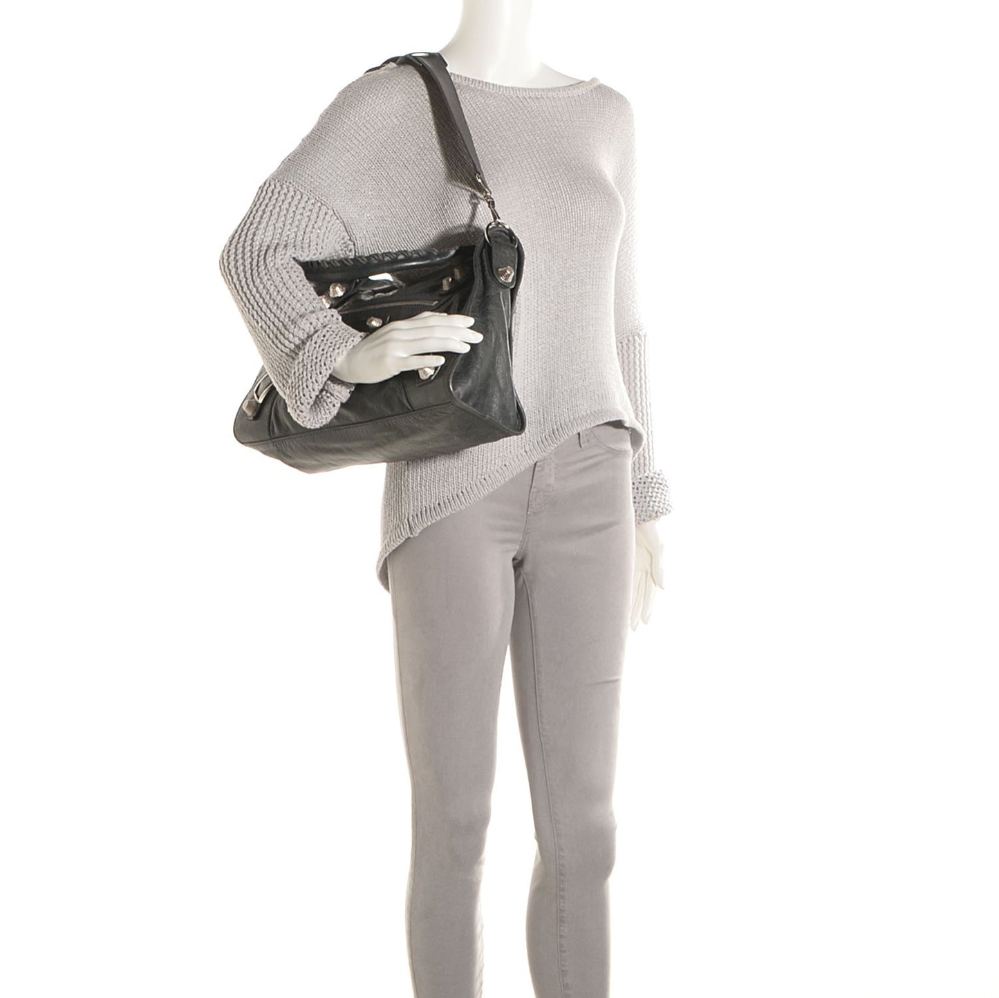 Agneau Giant 21 Silver Hardware City Anthracite