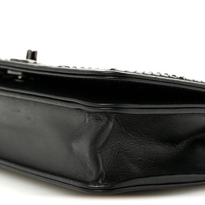 Chanel Lambskin Studded Wallet On Chain WOC Black 11 of 11