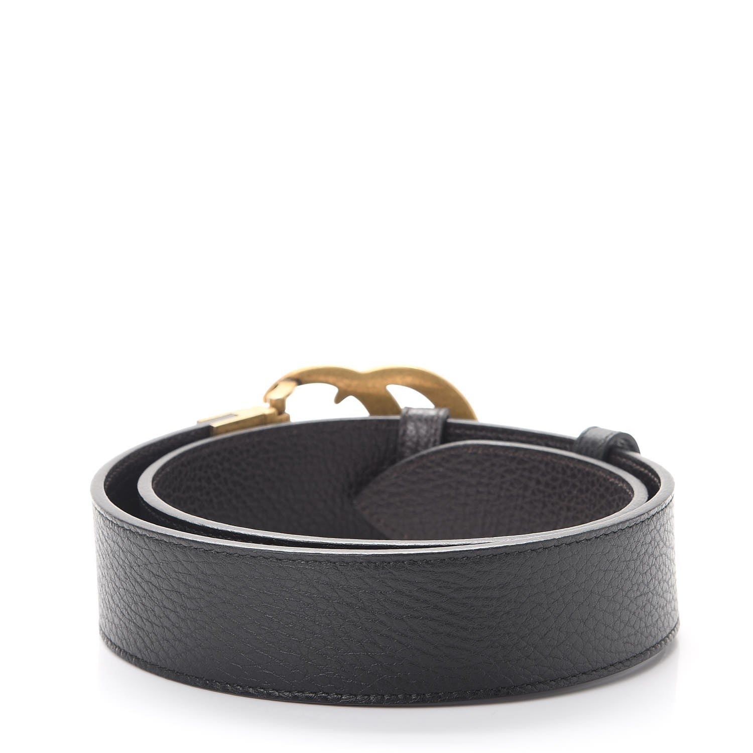 Gucci Calfskin Double G Reversible 37mm Belt 70 28 Black Cocoa 3 of 9
