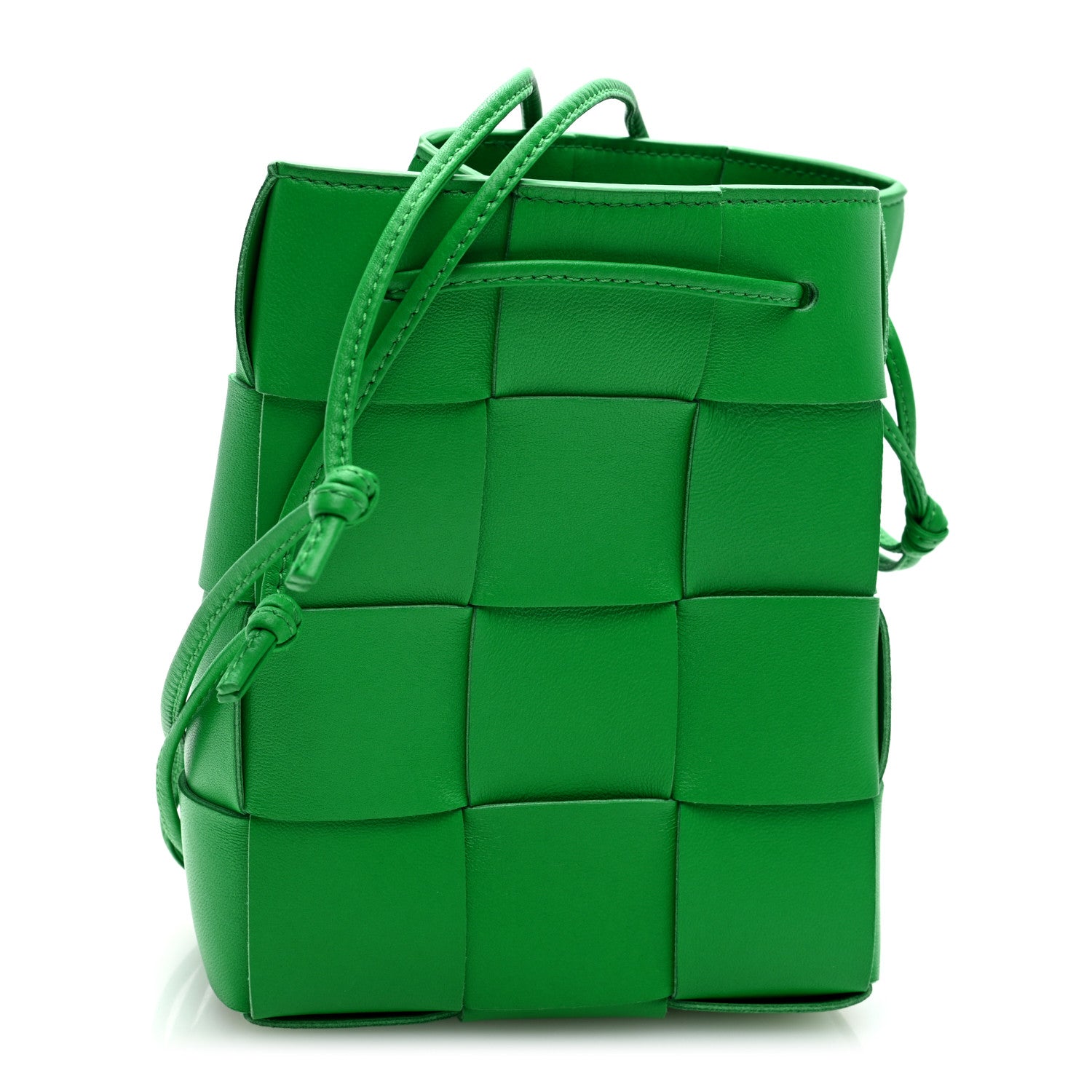 Bottega Veneta Nappa Maxi Intrecciato Small Cassette Bucket Bag Parakeet 1 of 9